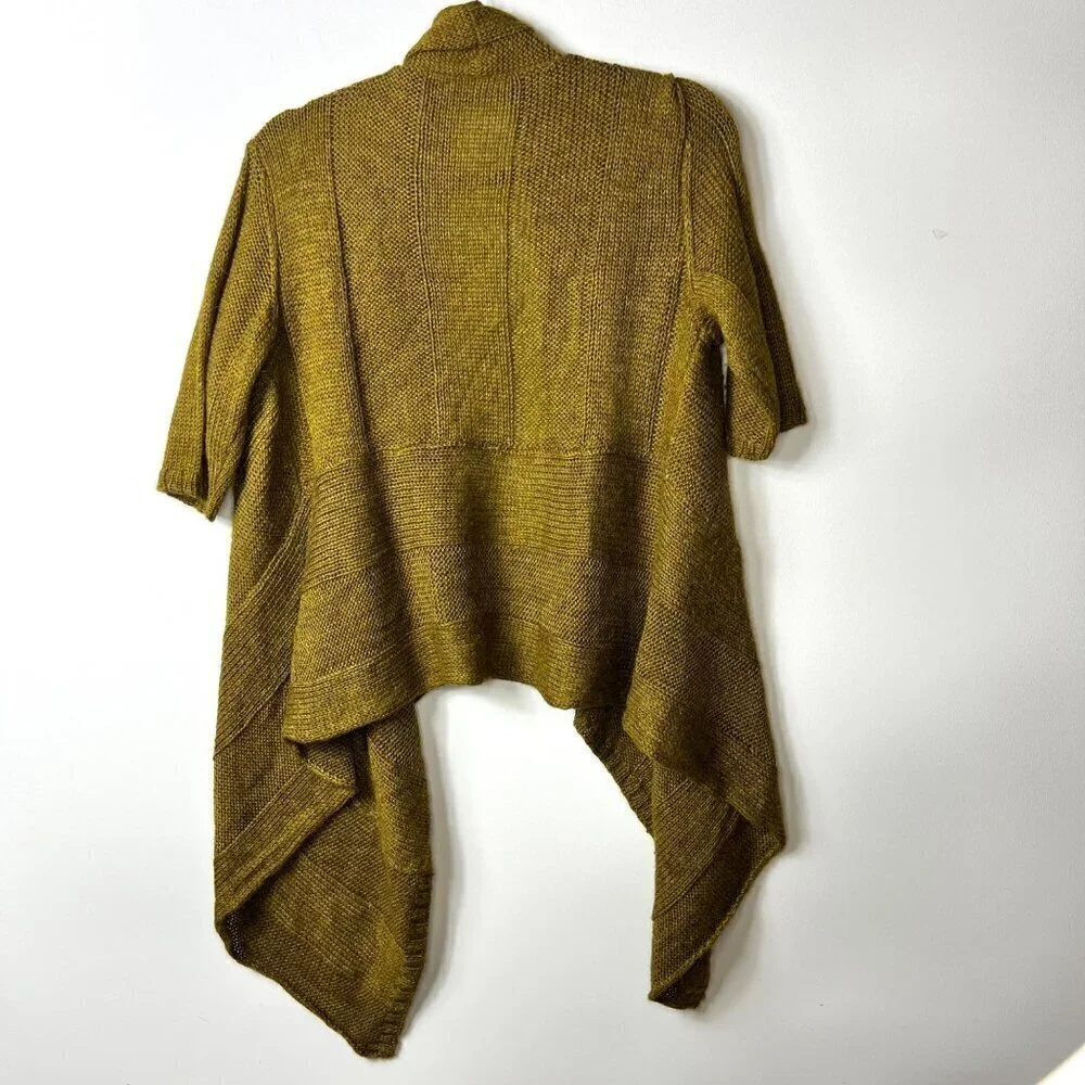 Eileen‎ fisher Italian alpaca and silk green open cardigan women’s medium